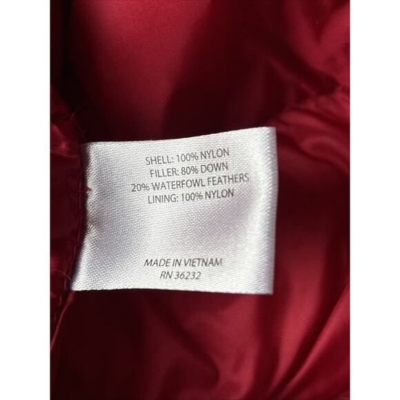 Martha Stewart Puffer Jacket Vest Women Sz 1X RED Down zip Short Sleeve New - Picture 14 of 14